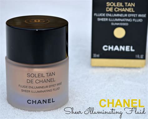 soleil tan de chanel sheer illuminating fluid|chanel les beiges pearly glow.